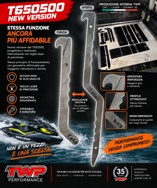 TWP INTAKE RECOVERY TOOL LAMA RIMOZIONE PARTI DA IDROGETTO 
