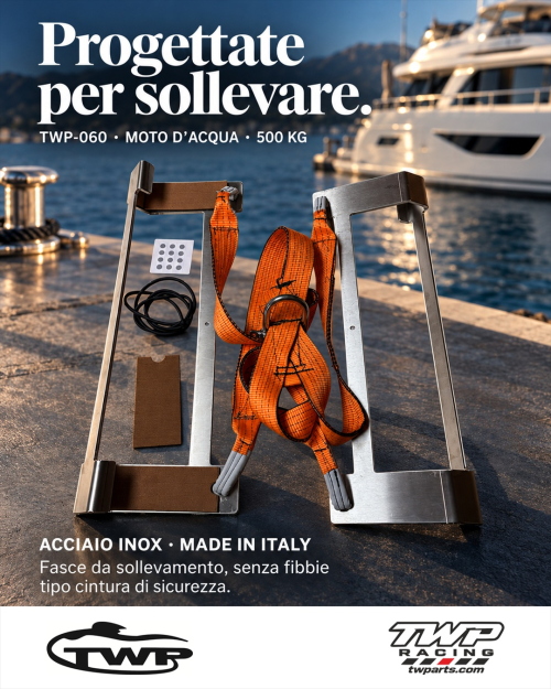 FASCE SOLLEVAMENTO MOTO D'ACQUA   500 KG   ARANCIO